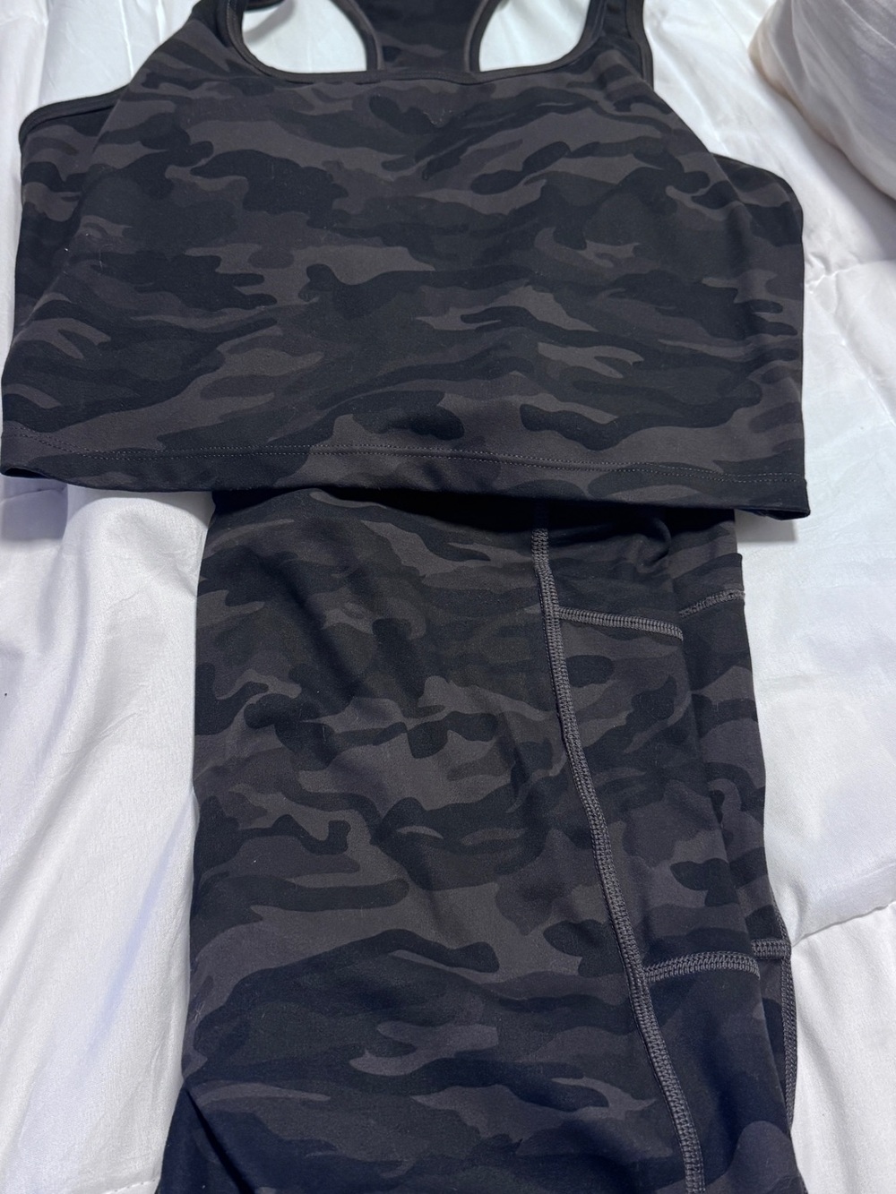 Adult large workout set shorts and top